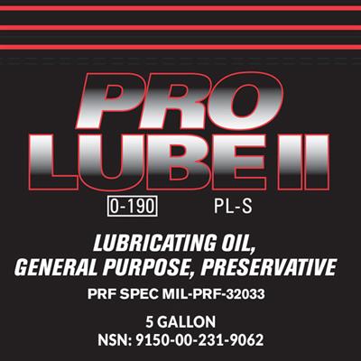 Pro Lube II Lubricating Oil - 5 Gallon